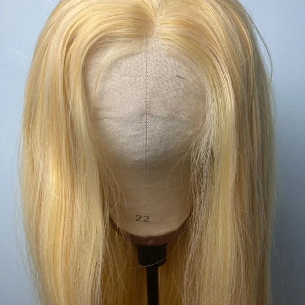 Yellow Wig Straight Lace Wig